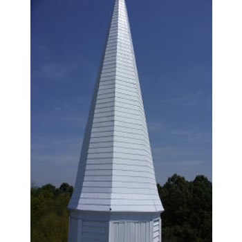 Call Southern Steeplejacks to restore or repair fiberglass steeples like this one in South Carolina.
